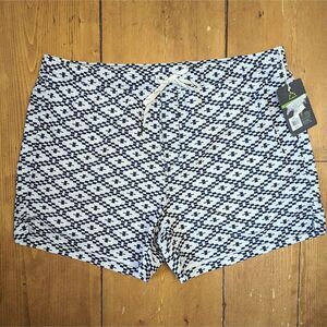 Alpine Design Men's Swimsuit Size XXL NWT White/Blue Swim Trunks